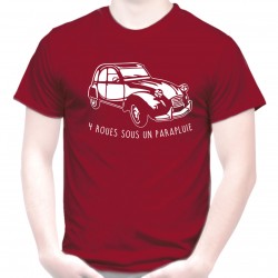 Tee shirt 4 roues sous un...