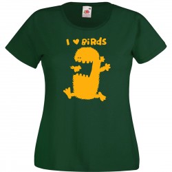 Tee shirt femme - I LOVE BIRDS