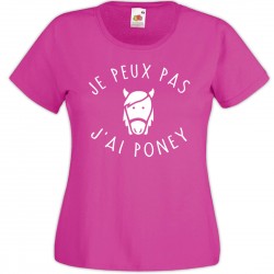 Tee shirt femme Je peux pas...