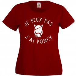 Tee shirt femme Je peux pas...