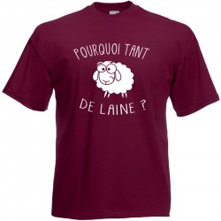 Tee shirt Pourquoi tant de...