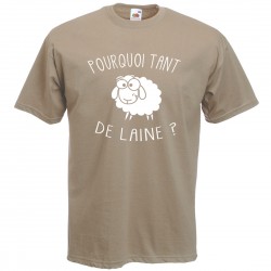 Tee shirt Pourquoi tant de...